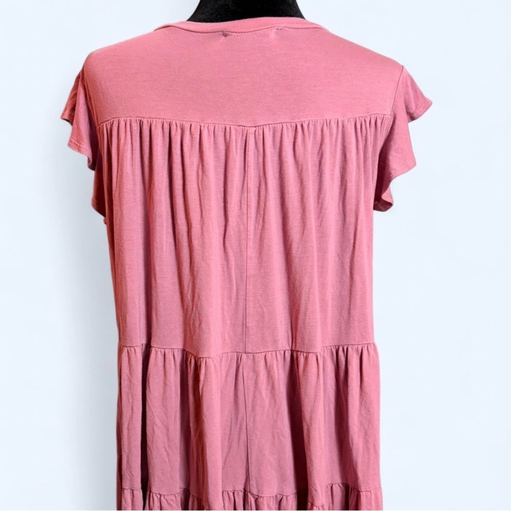 Pink Tiered Ruffle Dress - Picture 5 of 5